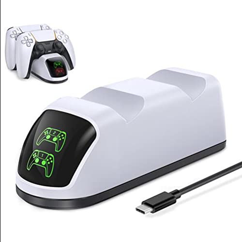 Ruiqas Station de charge double support compatible avec les manettes PS5 Cover