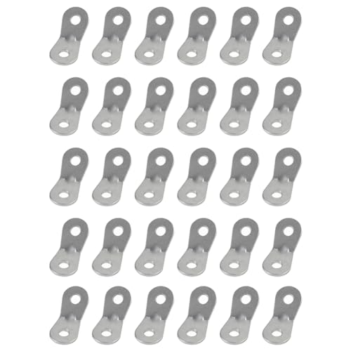 Bosiyrggrl 30 Stück Campingzelt-Seilbefestigung, Einsteller, Sonnenschutz, Seilspanner, Zeltzubehör, Seilspannstopper, Hakenring