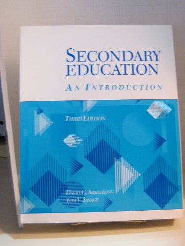 Secondary Education: An Introduction 0023040939 Book Cover