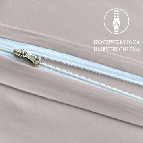 Nesture Seitenschläferkissen Bezug 40 x 145 2er Set, Beige – Ansicht 4