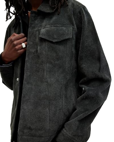 Men's Hopper Suede Trucker Jacket4