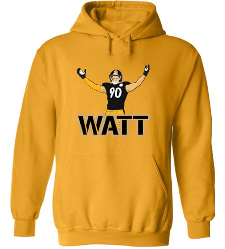 TJ Watt Pittsburgh Pic Hooded Sweatshirt Hoodie