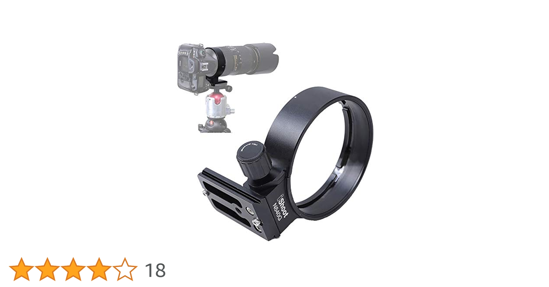 ジャンク　ニコンNikon AF-N 80-400 mm ED VR D三脚座付 Amazon | iShoot カメラリング式三脚座, for 望遠ズームレンズ