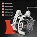A-Premium Alternator Compatible with Honda Civic 2016-2023 2.0L, Automatic Transmission, 12V 135A 7-Groove Decoupler Pulley Clockwise, Replace# 311005BAA01RM