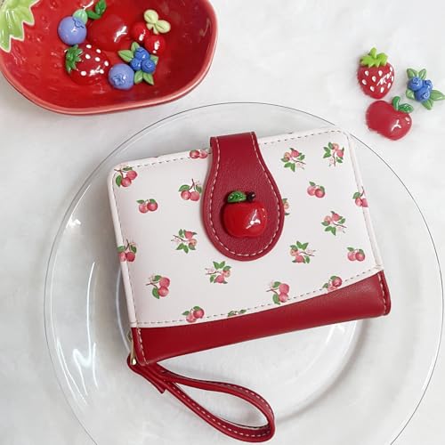Image of Sunwel Fashion Girls Cutest Prints Wallet Card Slots Small Wallet with Zipper Coin Pouch Wallet for Women
