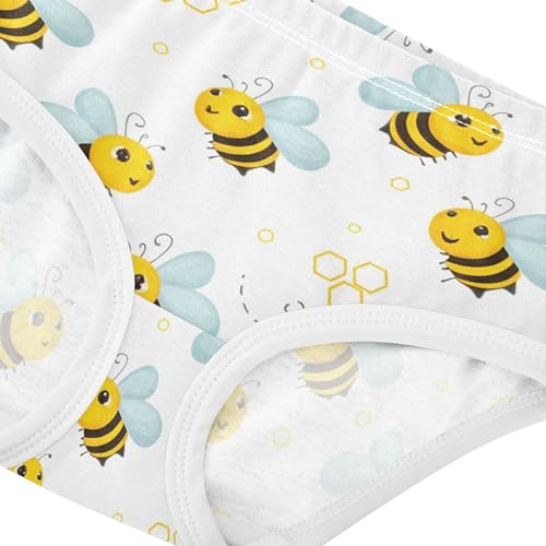 Artistic Toddler Girls Underwear 2t Cotton Panties Little Girl Cute Cartoon Bees Spring Underpants Briefs4