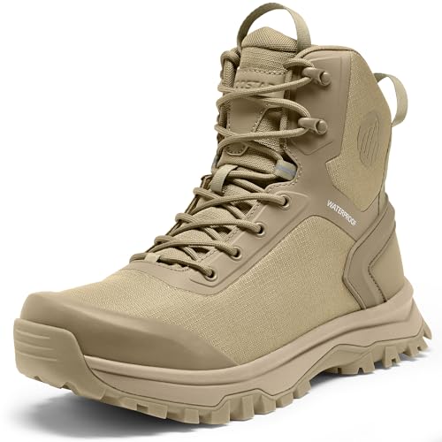 Best Hiking Boots for Sand: Find Your Perfect Pair 15 Coostar Tactical Boots for Men Lightweight Military Combat Boot Side Zipper Motorcycle Hiking Work Boots Waterproof 8 Inches Sand Size 9