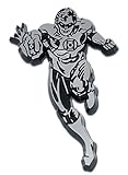 Elektroplate Officially DC Comics Licensed Retro Green Lantern Figure OEM Chrome Emblem for Cars, Trucks, and All Auto | Universal Fit at 3.25' x 2.0' | Weatherproof