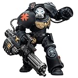 HiPlay JOYTOY Warhammer 40 000 Black Templars Terminator 3 avec Poing Énergétique et Canon d'assaut JT03110 Figurine d'action 1/18