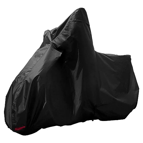 アクアドリーム バイク用品 バイクカバー 高機能スマートバイクカバー ブラック M/Lサイズ SBC-B1 色褪せ防止 風飛び防止対策用センターベルト 大型ロック対応前後鍵穴装備 湿気排出用ベンチレーション付 AQUA DREAM
