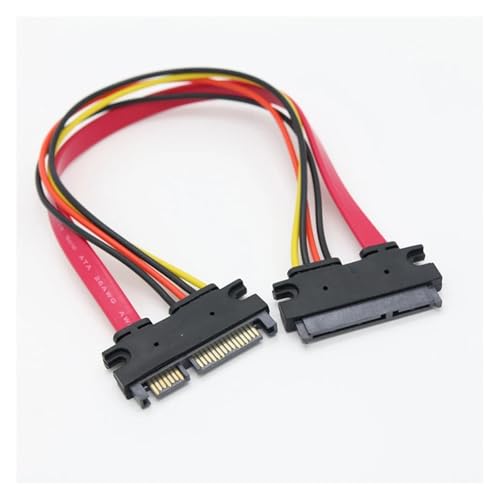Cable Extensor SATA 3 III 22 Pin Macho a Hembra 0.3 m miniatura 2