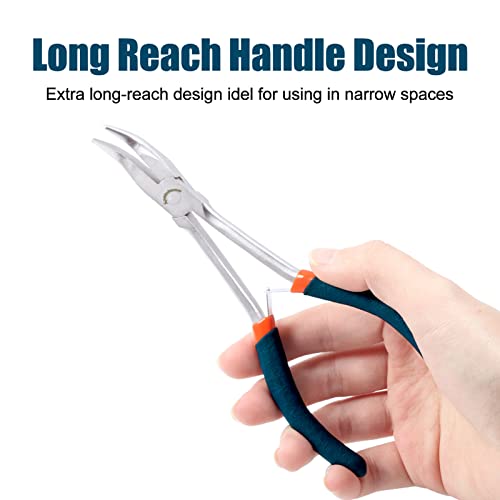 SPEEDWOX 5Pcs Mini Pliers Set including Case Include Flat Nose Pliers End Cutting Pliers Bent Nose Pliers Diagonal Pliers Needle Nose Pliers for Making Crafts Repairing - Image 4