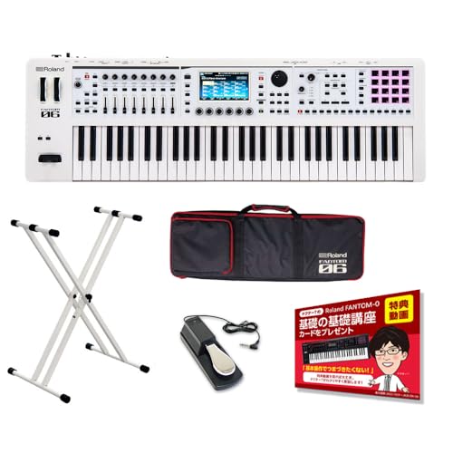 Roland FANTOM-06-SC �z���C�g�V���v���Z�b�g ����J���[ �z���C�g �ǉ������t���y�P�[�X/�X�^���h/�y�_���t���z ���[�����h