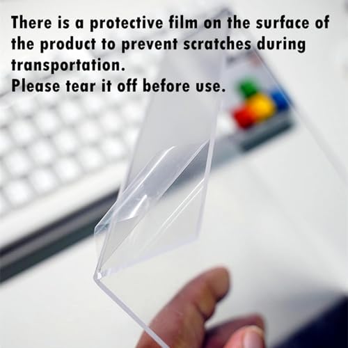 Funda protectora para teclado transparente, protector acrílico impermeable para hogar 7
