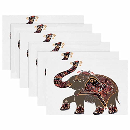 Sets de table motif éléphant pour une décoration de salle à manger - 6