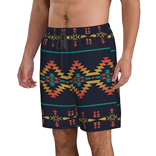 Native Southwest American Indian Aztec Men's Workout Running Shorts Women Shorts with Pockets Quick Dry Breathable4