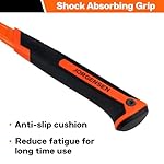 Jorgensen 16 oz Straight Claw Hammer, Rip Claw Hammer with Milled Face & Shock Reduction Grip, Heavy Duty One-piece Forged Hammer - Image 4