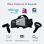 Pimax Crystal Light Prime PCVR Headset - 8K Resolution,QLED Display, Light & Comfortable,High Clarity VR for flight simulator, Compatible with MSFS, iRacing & More, DMAS & Lighthouse Tracking optional - Image 2
