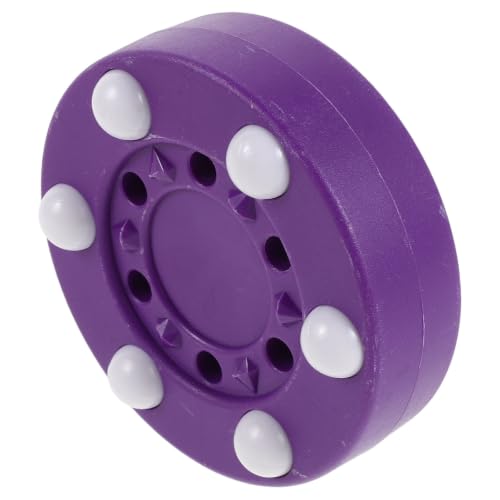 BESTOYARD Roller Hockey Training Puck with Six Roller Bead Design 3 Inch Regulation Size Sturdy PP Plastic Material for Indoor and Outdoor Hockey Skills Practice on Asphalt and Concrete
