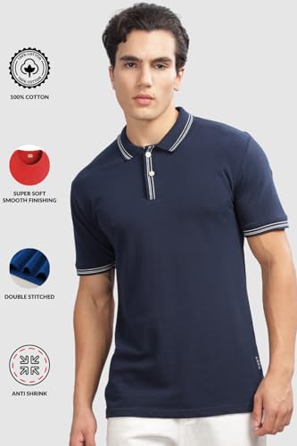 Image of ADRO Polo T Shirt for Men | Black Polo T-Shirt | 100% Cotton Polo Tshirt | Regular Fit Polo| Available in Plus Size Polo