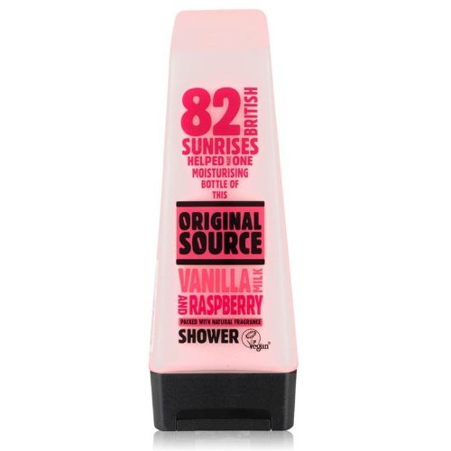 Original Source Vanilla & Raspberry Shower Lot de 2 flacons de douche 250 ml Cover