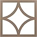 Ekena Millwork CMPP20X20STSCO Statesman Architectural Grade PVC Pierced, Copper Urethane Ceiling Medallions 20"OD x 12 3/4"ID x 1/2"P