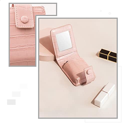 HuaDmaing Premium Leather Lipstick Organizer Case with Mirror - Image 4