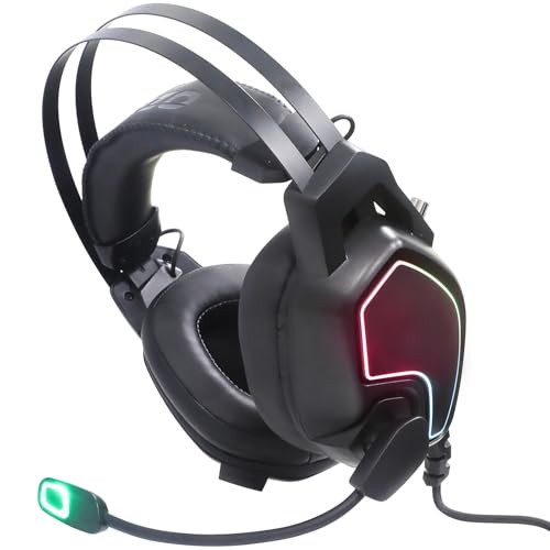 Générique Casque Gaming, Microphone Anti-Bruit, Bons Effets sonores pour Une expérience de Jeu agréable