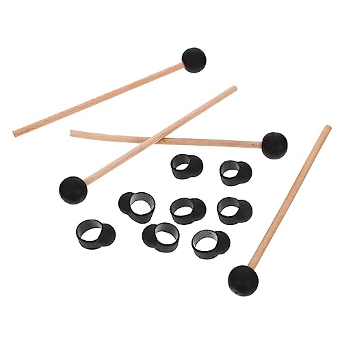 Conjunto de 12 protectores de dedos para batería Yardwe, fundas de silicona para principiantes, compatibles con baquetas y accesorios Ethereal