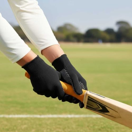 ZYNEX WEAR PVC DOTED Cotton Batting Gloves Black - Image 7