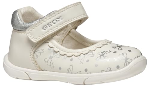 Geox   B ZAPITO GIRL B, Zapatillas Bebé   Mädchen, White/Silver,