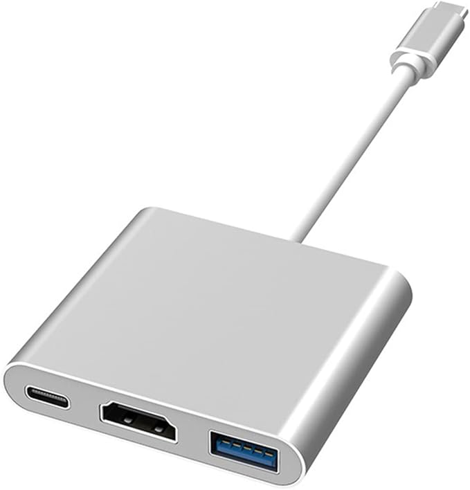 USB C to HDMI 3in1 Adapter,TypeC Hub to HDMI 4K Output