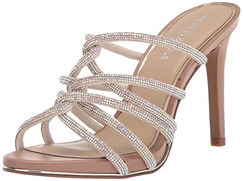 Kenneth Cole New York Women's Brooke 95 Twist Jewel Heeled Sandal, Silver, 7