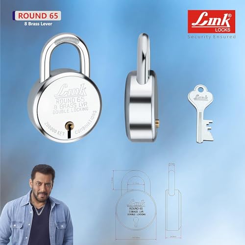 Cadenas de sécurité 65mm Green Velly contre le sciage d'anse