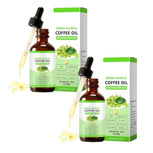 Aceite de café contra las arrugas – 100% puro y natural aceite de café verde arábica para cara, cuerpo y cabello, actúa contra la hinchazón y tonifica la piel, prensado en frío y vegano (120 ml)