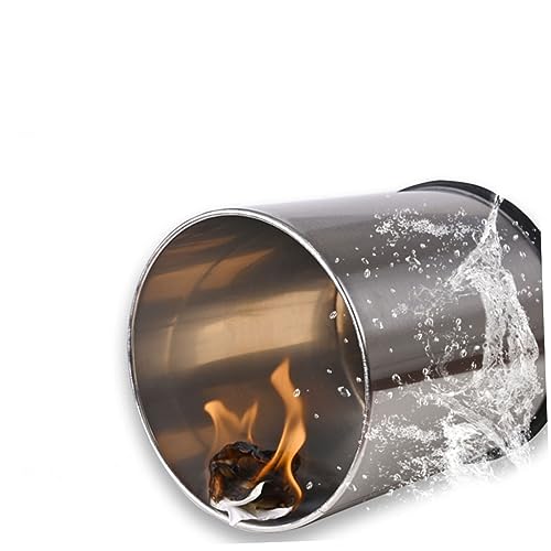 Caneca de basura de acero inoxidable para dormitorio y oficina miniatura 4