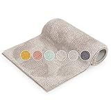 6 TREND FARBEN - WOHLFÜHLATMOSPHÄRE: 6 moderne Badteppich Farben setzen Akzente im Bad und lassen so eine Wohlfühloase für Deinen perfekten Start in den Tag entstehen. Wähle zwischen Beige, Dunkelgrau, Hellblau, Gelb, Hellgrau und Rosa.