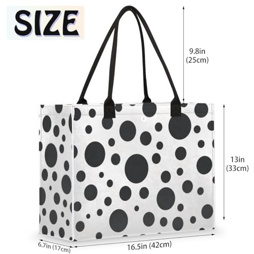 Dots Pattern Tote Bag for Women Large Beach Bag Reusable Tote Bags for Work Travel Beach Shopping2