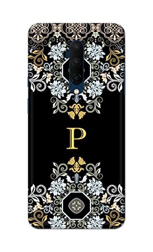 Image of Printed Hard Back Cover Case for OnePlus 7T Pro | OnePlus 7 Pro Back Cover (Alphabet P) -1803