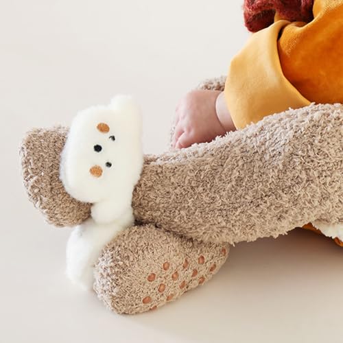 Sock,Cartoon Baby Socks Soft and Warm Fleece Long Stockings Winter Thicked Knee Length Socks for Boys and Girls3