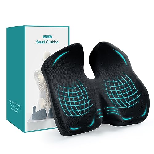 Foamula Seat Cushion For Office Chair, Memory Foam Sciatica Pain Relief Pillow, Seat Cushion For Hip, Tailbone, Coccyx Pain, Desk Chair Cushion For Office, Home Chair, Gaming Chair, Car thumb #6