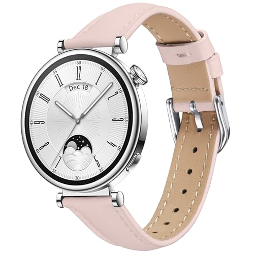 AsohsEN 18mm ���U�[�o���h Huawei GT5 Pro 42mm/GT5 41mm�o���h�p ���߉\�ȃV���o�[ �X���� �J�W���A�� �X�|�[�c �t�B�b�g�l�X�X�g���b�v Huawei GT4 41mm�o���h ���f�B�[�X �����Y (�s���N �����T�C