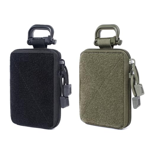 TYFGRT 2 Stück Mini-Taktiktasche, Kleine Aufbewahrungstasche, Medizinische Aufbewahrungstasche, Kleine Outdoor-Werkzeugtasche, Hängende Hüfttasche Für Herren, Taktische Geldbörse