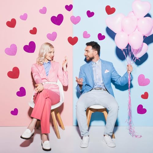 Snapklik.com : 90 Pcs Heart Cutouts Classroom Bulletin Board Decoration ...