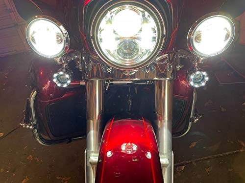 Eagle Lights 2” Infinity Beam Front And Rear (1156) Led Turn Signal Kit W/Running Led Light Ring Covers For Harley Davidson Motorcycles #TOP1