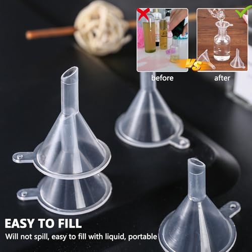 Micalor LD001 35Pcs Small Plastic Funnels, 1.2 Inch Mini Funnels thumb #3
