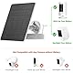 Solarpanel-Ladegerät für Ring-Kamera-Akku, Kompatibel mit Stick-Up-Cam-Akku, 10 W, Professionell, Effizient, IP65, Wasserdicht, Tragbares Solarbetriebenes Ladegerät (CSP4W-DC-W)