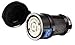 Locking Devices, Twist-Lock, Watertight Safety Shroud, Female Connector Body, 20A 3-Phase Delta 480V AC, 3-Pole 4-Wire Grounding, L16-20R, Screw Terminal, Black and White
