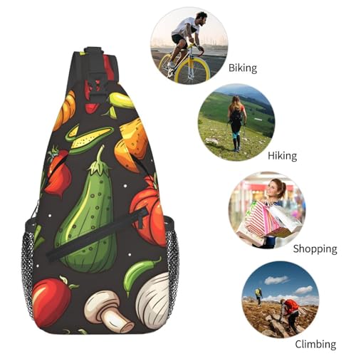 Bolso Sling de Vegetales para Mujeres y Hombres Ligero miniatura 6