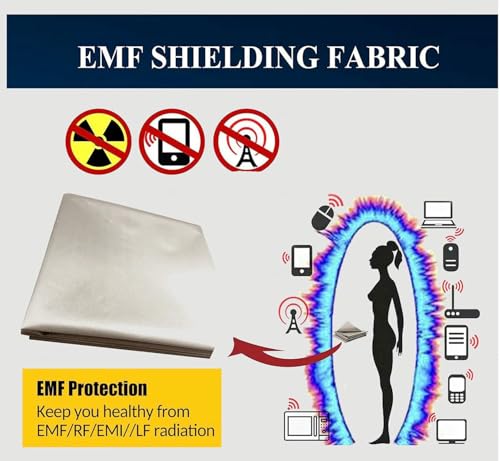 Tissu Faraday blindage RFID doré matériau anti-EMF - 4